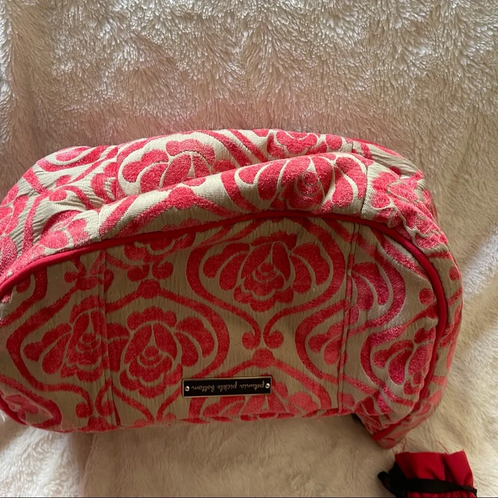 Petunia Pickle Bottom Touring Tote Red/Camel Blend Diaper Bag.